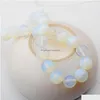 Crystal Natural Opalite 14 mm ronde kralen voor doe -het -zelf maken charme sieraden ketting armband los 28 -sten steengroothandel drop levering dhito