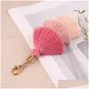 Sleutelringen MTI Layer Tassel Keychain Boho Colorf Handgemaakte charme ringtas hangt mode -sieraden Will en Sandy cadeau 202 U2 drop leveren ot1k9