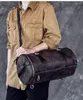 배낭 남자 여행 가방 등산가 가방 가방 손-크레이프 올리 진짜 가죽 대기업 버킷 어깨