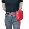 Midjeväskor mode kvinnors bälte väska läder cool flicka fanny pack utomhus vandring designer kvinnlig satchel handväska