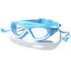 brilkinderen zwemmen een bril Kinderen 3-14 jaar brede visie Anti-Fog Anti-UV zwembadglazen met oordoppluggen Outdoor Sport Diving Eyewear P230516