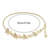 Belts Retro Hollow Butterfly Single Layer Waist Chain Women Dress Sweater Accessories Simple Charm Beach Body Jewelry