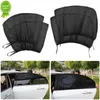 Neue 2/4 stücke Auto Vorne Hinten Fenster Sonnenblende Shade Mesh Abdeckung Isolierung Anti-moskito Stoff Schild UV Schutz sonnenschutz Vorhang