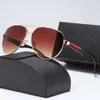 Moda tasarımcı güneş gözlüğü klasik gözlükler açık plaj güneş gözlükleri erkek ve kadınlar karışık renk kutu moda kemeri 006 ile iki stil