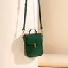 Sacs de soirée Vintage vert PU cuir sacs à main femmes 2023 luxe téléphone sac portefeuille cartes organisateur épaule Bolsos Para Mujer pochette sac à main