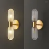 Vägglampa vintage nordisk kristall sconce belysning marmor frosting merdiven modern finish smart säng led switch switch