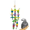Andere vogels leveren papegaaienblok speelgoed houten kwastjes meerlagig kauwparakeet bell speelgoed educatief huisdierenproduct