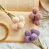 Dekorativa blommor Artificiell dekoration Craspedia Globosa Fake Plastic Faux Billy Ball For Diy Vase Home Office Wedding Party