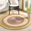 Carpets Rug Hand Woven Natural Fiber Collection Gold/Multi Area Rugs Bedroom Decor