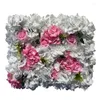 Flores decorativas 40x60cm Artificial Flower Wall Decoration Encryption Hydrangea Rose Painel DIY Decoração de cenário de casamento Fake Fake