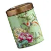 Storage Bottles Tea Coffee Sugar Containers Porcelain Tin Ceramic Jar Chinese Seasoning Traditional