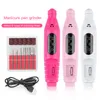 UNIG Manicure Conjunto Profissional Exercício elétrico Ferramentas de acrílico Kit de arquivos Pen Shape Dydo dedo Máquina de cuidados Dicas 230515