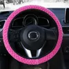 Couvre volant universel doux chaud en peluche bâche de voiture style de voiture perle velours Auto décoration hiver 4 couleurs