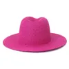 Cappelli da esterno Cappello da spiaggia regolabile uomo e donna cappello di paglia colore cappello fedora cappello da sole cappello di paglia jazz macaron colore 230515