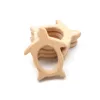 Jouets de dentition pour bébé Chenkai 10 pièces en bois éléphant mouton avion coeur dinosaure cheval anneau de dentition écologique inachevé bébé saisir sucette 230516