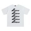 23ss Hoge Kwaliteit We11done Mannen t-shirt Katoen Korte Mouwen Tees Vrouwen Belettering Mouw Aziatische Oversize Merk Kleding 715