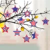New Independence Day Decoration Star Pendant Party Festival Indoor Outdoor Independence Day Tree Decorations