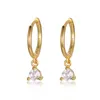 Boucles d'oreilles créoles cristal zircone pour femmes Huggies pendentif Cartilage Piercing bijoux EH1082