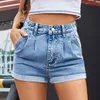 Dames jeans zomer hoge taille skinny stretch denim shorts vrouwen casual rechte jean voor plus size vaqueros