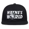 Gorras de béisbol El mundo de Wayne Gorra negra Gorra de béisbol Estilo de moda Cosplay Gorra de camionero bordada Gorra de malla unisex Tamaño ajustable 230302