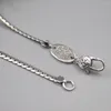 Chaînes Collier en argent sterling 925 véritable 3 mm Chaîne à maillons gourmette unique 21,6 "23,6" S925