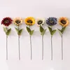 Decoratieve bloemen Vintage Sunflower Artificial Autumn Home Garden Decoratie Wedding Bloemarrangement Bridal Bouquet Pography Props