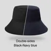 Outdoor hoeden grote zon hoeden mannen zomer dubbele zijde emmer hoed heren pure kleur panama fedoras outdoor visser hoed vizier bassin cap strand hoed 230515