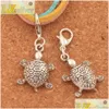 Charms 100 Pz / lotto Tartaruga Tartaruga Animale Aragosta Artiglio Chiusura Perline Fascino 35.9X14.6Mm Gioielli Sier Tibetano Fai Da Te C1182 Drop Delivery Fin Dhmyt