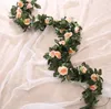 Декоративные цветы свадебные искусственные в вазе для гостиной подвесной гирлянда фальшивый украшение цветов на садовом заборе