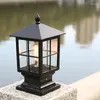 Étanche Européenne Porte Colonne Lampe Creative Cour Extérieure Lampes Led Mur Porte Post Lumière Jardin Luminaires