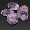 Подвесные ожерелья натуральные агаты каменные чары аметисты форма яйца для женщин, делающих колье для ювелирных изделий, 50-60 мм