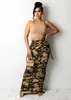 summer new women's recommended fashion camouflage print skirt