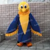 Halloween Blue Owl Mascot Costume Anpassa Cartoon Anime Theme Character Xmas Outdoor Party Outfit Unisex Party Dress Suits