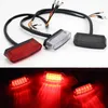 Car Universal 12V Motorcycle Rear Brake LED Tail Stop Light Lamp For Dirt Taillight Rear License Plate Light Decorative Lamp