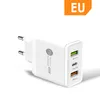 New PD45W Quick charge mobile phone charger 5V4A Euro-American regulation PD+2USB multi-port adapter charging head