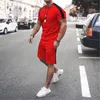 Survêtements pour hommes Ensemble de t-shirts pour hommes Sportswear Shorts Suit Summer Beach Sports Survêtement de haute qualité surdimensionné Vêtements pour hommes 2 pièces