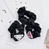 20color Inverted Triangle Letter Hair Rubber Bands Hair Rope Large Women Hair Ring Scrunchies Ponytail Holder Elastic Hair Ties HairJewelry