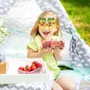 6 pièces nouveau verres de papier de fruits marins fête d'été accessoires de photo de fête décorative pour enfants