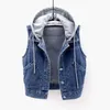 Men's Tank Tops Denim Waistcoat Women's Spring And Autumn Short Loose Korean Sleeveless Jacket Shoulder Camisole Versatile Stude