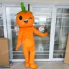 Prestaties oranje mascotte kostuum hoogwaardige carnival festival jurk Halloween kerst unisex outdoor advertentie outfit pak