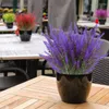 Dekorative Blumen, ein Bündel Provence-Lavendel, künstliche Kunstpflanzen aus Kunststoff, Hochzeit, Heimdekoration, Tischfälschung