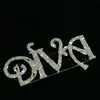 Pins Brooches Crystal Handmade Jewelry Luxury Large Size of "DIVA" Word Brooch Pin in Sliver Tone Jewelry Accessories Unique Gift 230515