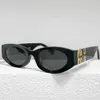 Okulary przeciwsłoneczne miu luksusowe okulary przeciwsłoneczne owalne soczewki Uv400 odporne na promieniowanie spersonalizowane retro damskie szklanki szklanki zaawansowane hurt hurtowy o wysokiej urody