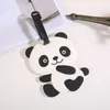 Panda etiqueta de bagagem etiqueta de viagem cartão de embarque PVC 4 estilos