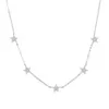 Pendant Necklaces Christmas gift vermeil 925 sterling silver cute star choker charm necklaces charming women jewelry fine silver necklace 230516