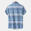 Mens Casual Shirts For Men Summer European American Fashion Ethnic Style Shortsleeved Shirt Camisas Para Hombre 230516