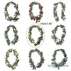 Decorative Flowers 190cm Artificial Rose Garland With For Party Home Wedding Ceremony Backdrop Arch Table Runner Decor Craft Art