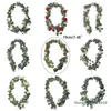 Dekorativa blommor 190 cm Artificial Rose Garland med för Party Home Wedding Ceremony Backdrop Arch Table Runner Decor Craft Art