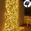 Strings 100 Led Solar Powered Ivy Vine Fairy Tale Light String Ip55 Waterproof Automatic On/ Off Garden Outdoor Decoration Wall Lamp