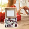Set di scatole combinate di rose artificiali di fiori decorativi per mazzi di nozze fai-da-te, composizioni di centrotavola, baby shower per feste